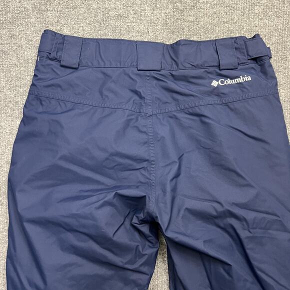 Columbia Omni-Tech Snow Pants Mens Medium Blue Waterproof Insulated Ski Outdoor - Picture 5 of 14